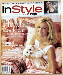 HEATHER LOCKLEAR - InSTYLE Mag March 1995 - TYRA BANKS - CYBIL SHEPARD - Picture 1 of 5