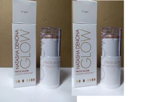 2-PACK NATASHA DENONA GLOW Face Glow Cream Shimmer, 01 Light, 0.84oz/25ml NIB - Picture 1 of 7