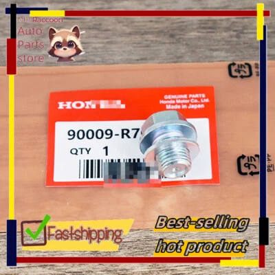 For Honda/Acura Engine Oil Pan Drain Bolt Plug with Washer 90009-R70-A00 - Image 1 of 4
