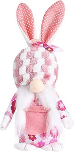 Easter Decoration Rabbit Doll Creative Cartoon Faceless Doll Bow - Picture 1 of 2