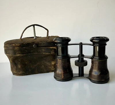 Antique Chevalier Paris Opera Glasses Binoculars & Original Case Working 1800’s - Image 1 of 4