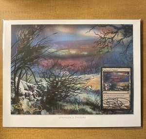 MTG✨Signed SPRINGJACK PASTURE Artist Proof CARD/PRINT✨Eventide MINT RARE Nielsen - Picture 1 of 8
