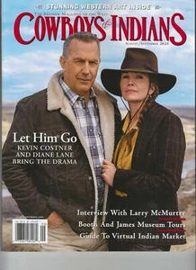 COWBOYS&INDIANS MAGAZINE AUG/SEPT 2020, KEVIN COSTNER, DIANE LANE, NO LABEL. - Foto 1 di 1