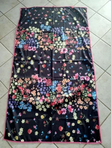 Johnny Was EDLEY Floral Print Reversible Beach Towel with Bag W40" x L70" - Picture 1 of 7