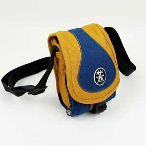 Crumpler Digits Sporty Guy Digital Camera Bag 0.6 Blue / Orange Excellent Used - Picture 1 of 12