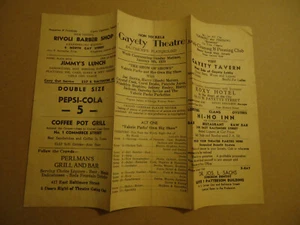 The Show of Shows Gayety theatre Baltimora 1939 volantino pubblicitario - Foto 1 di 2