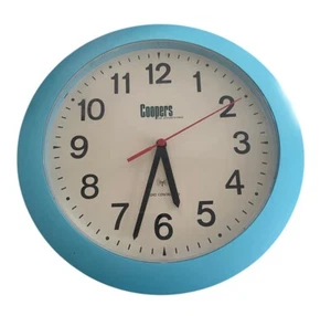 Funkwanduhr 10" Coopers of Stortford blau - getestet & funktioniert - Bild 1 von 3