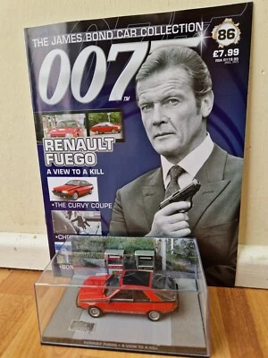 1/43 JAMES BOND 007 CAR COLLECTION - RENAULT FUEGO VIEW TO A KILL + MAG #86 - Image 1 of 3
