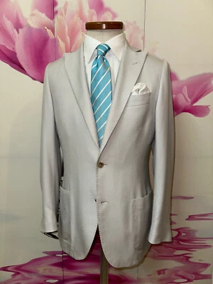 очень элегантный Luigi Borrelli роскошь винтажный кашемир летняя куртка ЕС 48 США 38 - Изображение 1 из 4