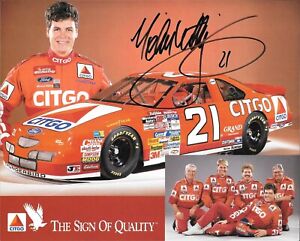 MICHAEL WALTRIP #21 NASCAR Autographed hero card RCA RACING 1996
