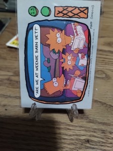 5-count Lot 1990 Topps The Simpsons Trading Cards.