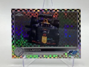 TOPPS FÓRMULA 1 CROMO 2022 F1 LIAM LAWSON BANDERA A CUADROS PARALELA #133 - Imagen 1 de 2