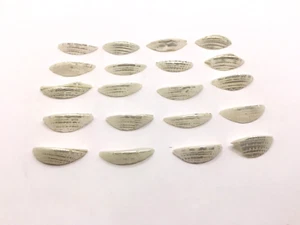 Nice Set Of 20 Mother Of Pearl Crescent Buttons For Craft Decoration. - Picture 1 of 10
