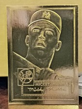 1996 Topps #311 Mickey Mantle 22 Karat Gold Foil Rookie Reprint