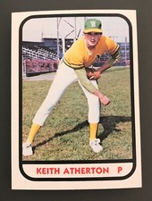1981 TCMA West Haven A's Minor League #2 KEITH ATHERON