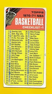 63941 1970-71 Topps #24 Checklist 1-110 LOW GRADE BK$40 - Picture 1 of 3