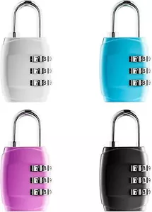 4 X Kofferschloss Zahlenschloss Gepäcksicherung Koffersicherung Lock combination - Bild 1 von 7