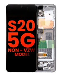 OLED Assembly With Frame Compatible For Samsung Galaxy S20 5G (Cloud White) - Picture 1 of 1