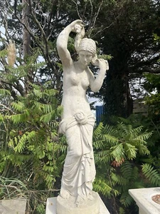 Statue de jardin femme figurine classique aspect marbre sculpture relique grecque romaine - Photo 1 sur 16