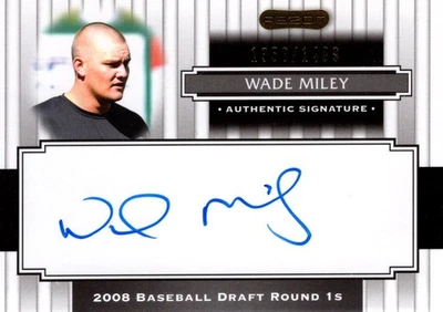 2008 Razor Signature Series #145 Wade Miley Auto /1499  BB - Image 1 of 2