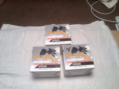 Eagle Power Braided Line. 2-15lb./500 Yd. , 1-10 lb./500 Yd.All New And Blue. - Image 1 of 3