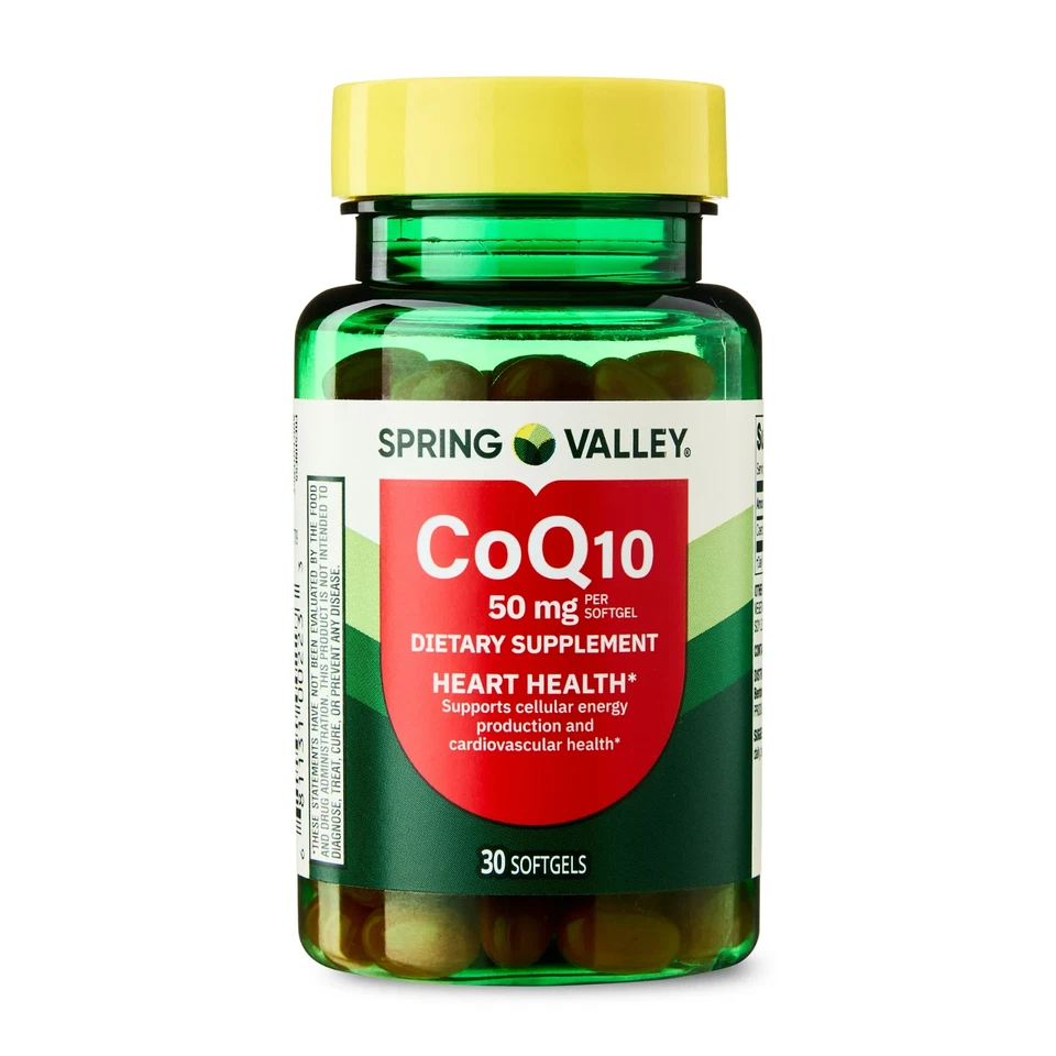 Spring Valley CoQ10 Dietary Supplement Softgel for Heart Health, 50 mg 30 Count - Image 1 of 3