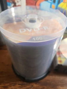 Verbatim DVD-R 4.7GB 16X W & 10 Memorex Over 100 Total Spindle New Open Pack - Picture 1 of 4