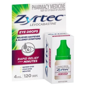 Zyrtec Hayfever & Allergy Relief Antihistamine Eye Drops 4mL - Picture 1 of 7