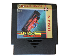 Super Sprint NES Nintendo TENGEN Game Cartridge Authentic Cleaned Tested Working