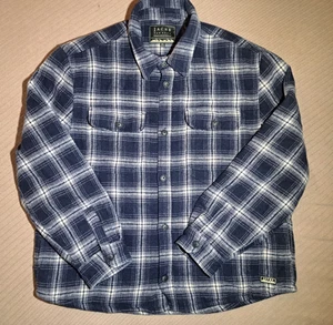 Giacca camicia flanella Jachs New York uomo taglia XXL blu pesante - Foto 1 di 10