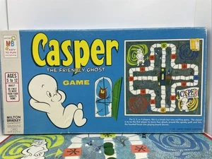 Vintage Milton Bradley CASPER THE FRIENDLY GHOST gioco da tavolo 1959 USA completo #4018 - Foto 1 di 14