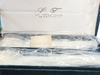 Juego de servir ensalada Godinger plateado con tenedor y cuchara nuevo en caja de terciopelo  Foto 1 de 4