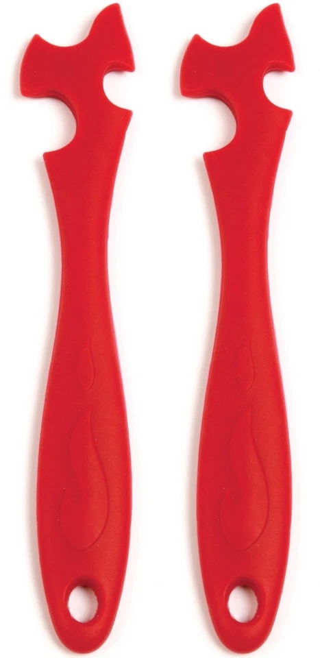 #hot Norpro 1229 Silicone Oven Rack Push/pull Red