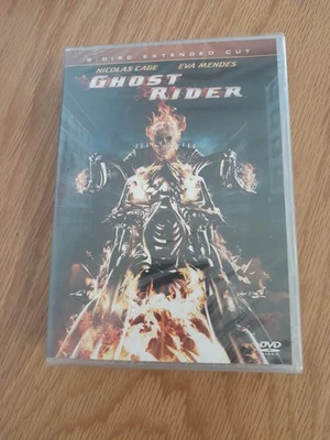 Ghost Rider (Extended Cut) Nicolas Cage 2 discs DVD  New and sealed - Image 1 of 2
