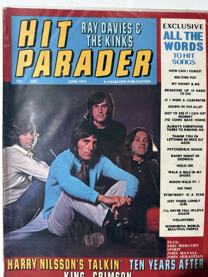 Hit Parader Magazine June 1970 Nilsson-King Crimson - Image 1 of 1