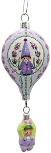 Patricia Breen Miniature Balloon Boy Lavender Floral Christmas Holiday Ornament  - Picture 1 of 15