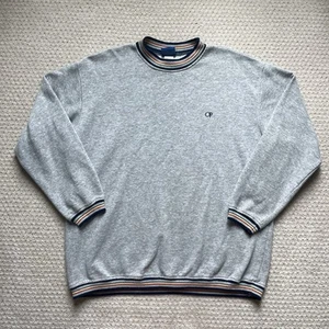Sudadera De Colección OP Ocean Pacific Para Hombre Grande Gris Hecha en EE. UU. Años 70 80 Playa - Imagen 1 de 7