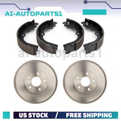 For 1997 - 2000 2001 2002 2003 Subaru Impreza Rear Brake Drums & Brake Shoes Foto 1 de 4