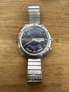 Vintage Wittnauer 2000 Edelstahl - blaues Zifferblatt - Automatikuhr - Bild 1 von 4