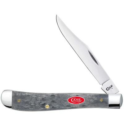 НОЖИ CASE XX SLIMLINE TRAPPER-PEACHSEED ДЖИГ СЕРЫЙ КОСТЯНОЙ ЧЕХОЛ КРАСНЫЙ ОВАЛЬНЫЙ SHLD 61048 - Изображение 1 из 2