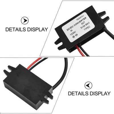 未指定 Wasserdichter DC Wandler USB C Adapter für 12V 24V Eingang auf 5V Ausgang Laden