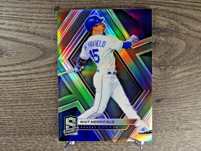 2019 Panini Spectra #25 Whit Merrifield Silver Prizm - Image 1 of 2