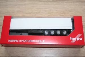 Herpa 075992-002 - Rimorchio Con Telo 1/87 - Non Stampato - Bianco - Nuovo - Foto 1 di 1