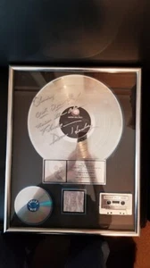 THE EAGLES - HELL FREEZES OVER - RIAA PLATINUM RECORD AWARD SIGNED BY DON HENLEY - Picture 1 of 6