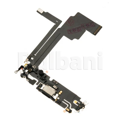 OEM Charging Port Charger Dock Mic Flex Cable For iPhone 15 Pro Max Black - Image 1 of 3