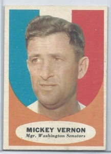Topps Mickey Vernon #134 mgr 1961 de colección - Imagen 1 de 1