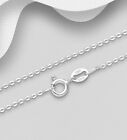 Anchor chain necklace 925 solid silver sterling silver 1.3mm 16 - 28 in