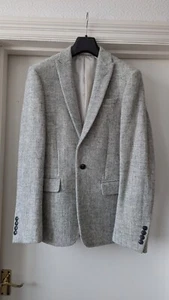 Light Grey Harris Tweed Suit Jacket / Blazer - 100% Wool - 32" Chest - Picture 1 of 9
