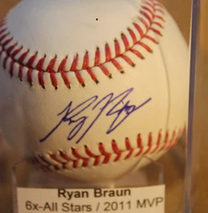 PALLA DA BASEBALL FIRMATA RYAN BRAUN - Foto 1 di 2