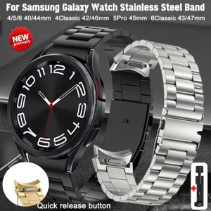 Para Samsung Galaxy Watch6 Classic 43/47mm 4 5 6 correa de acero inoxidable correa de metal - Imagen 1 de 27
